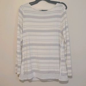 White House Black Cream & Silver Long Sleeve Tunic